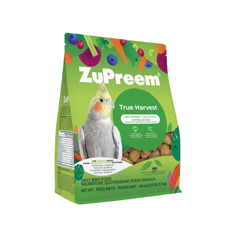 ZuPreem True Harvest Pellets for Medium Birds in 1.1kg showing the Main View