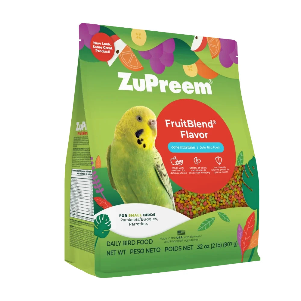 ZuPreem FruitBlend Flavour Pellets for Small Birds in 907g showing the Main View