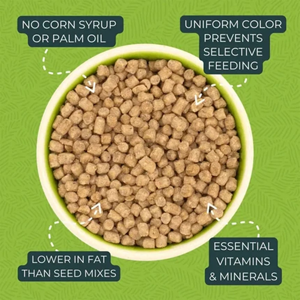 ZuPreem True Harvest Pellets for Small Birds in 1kg showing the Ingredients View