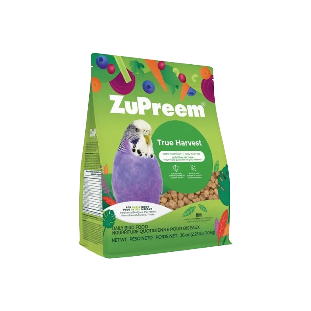 ZuPreem True Harvest Pellets for Small Birds in 1kg showing the Main View