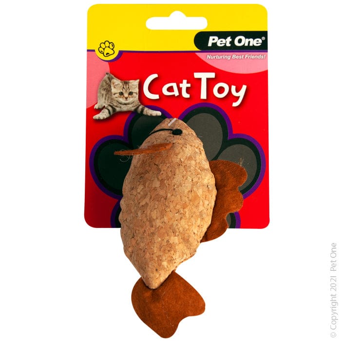 Pet One Plush Cork Fish 12cm from Pet One