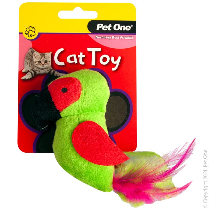 Pet One Plush Parrot Green 10cm from Pet One