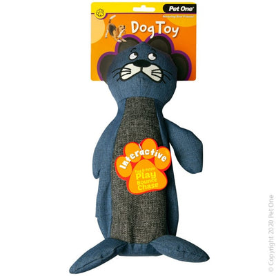 Pet One Interactive Seal Blue 35cm from Pet One