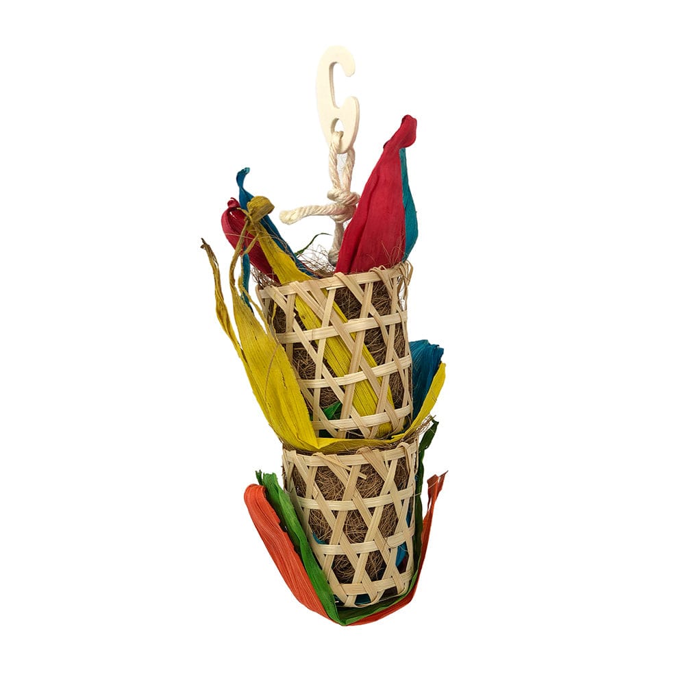 Double Bamboo Foraging Basket from Allpet
